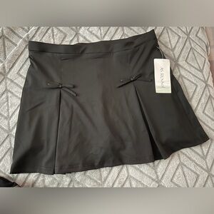 Black Mini Skirt With Bow Pleated Active Skirt for women date night skirt